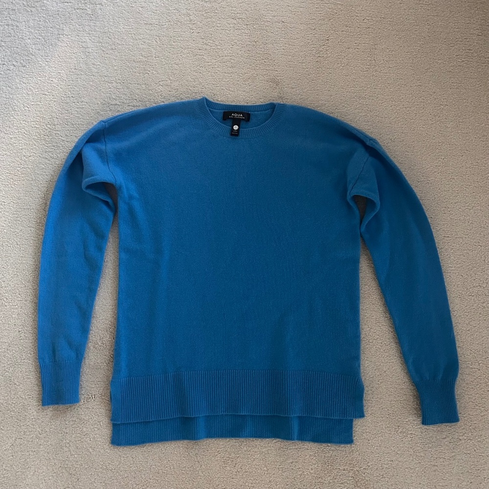 Aqua 100% cashmere sweater L 10/12